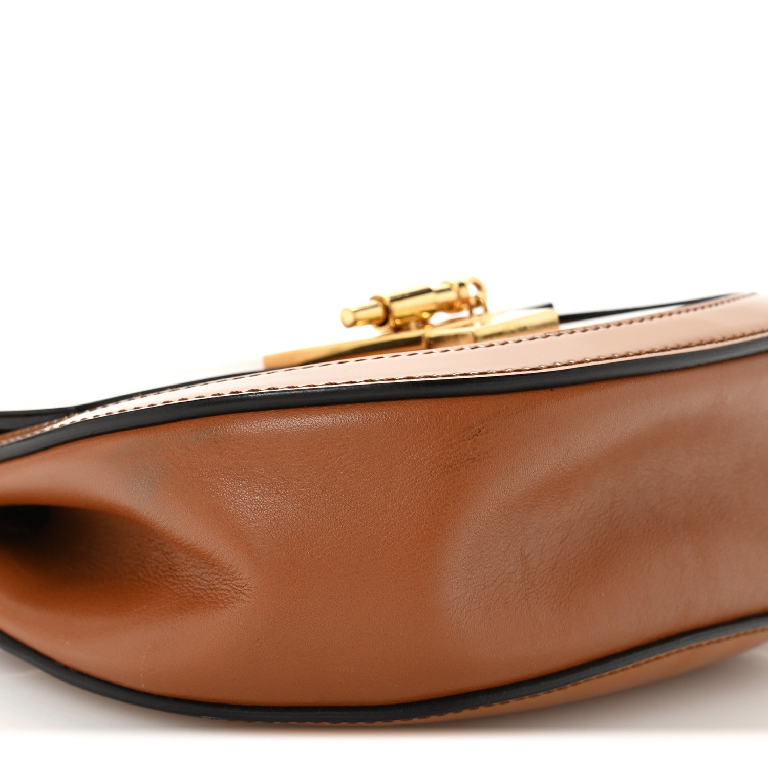 Chloe Patent Calfskin Mini Drew Bijou Shoulder Bag Caramel 9 of 13