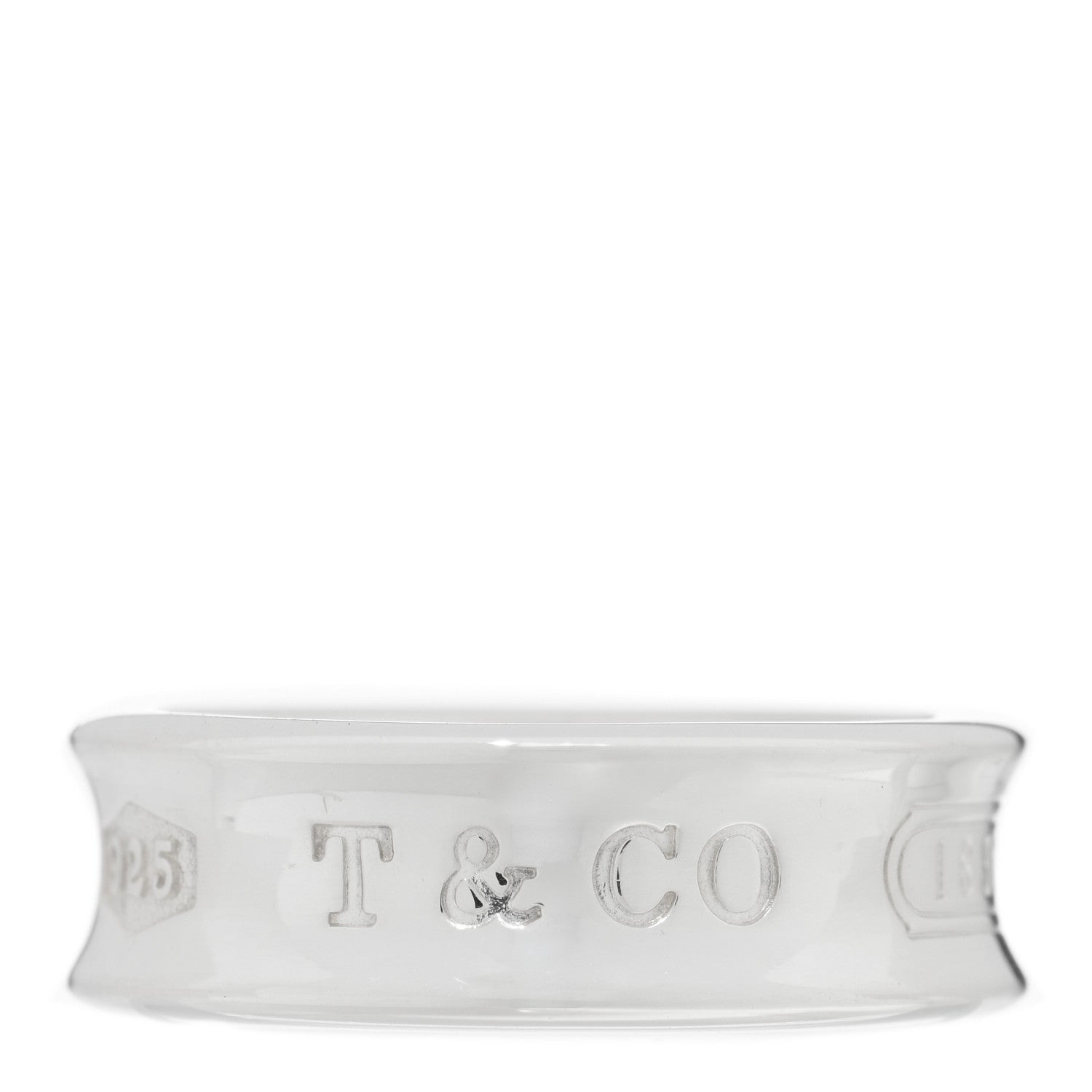 Tiffany Sterling Silver 1837 Band Ring 54 6.75 1 of 4