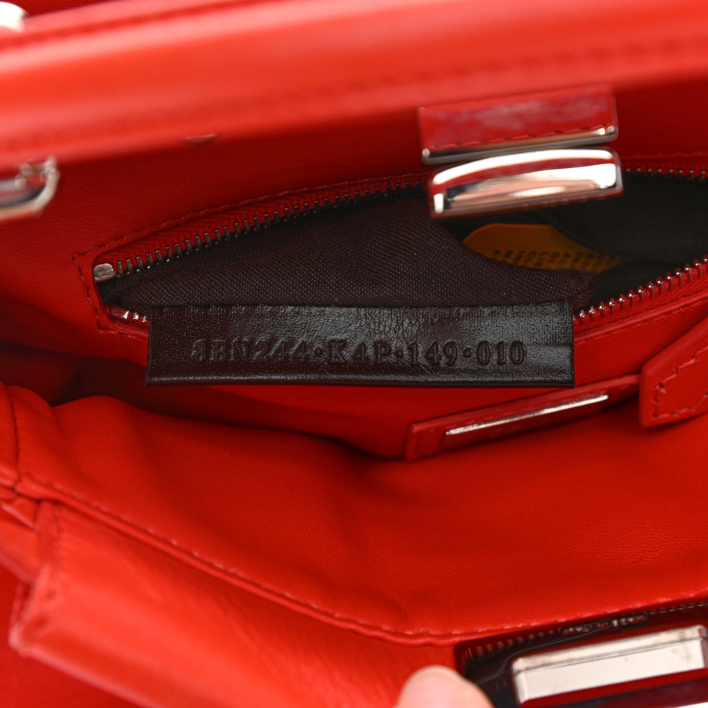 Nappa Mini Peekaboo Iconic Satchel Papavero