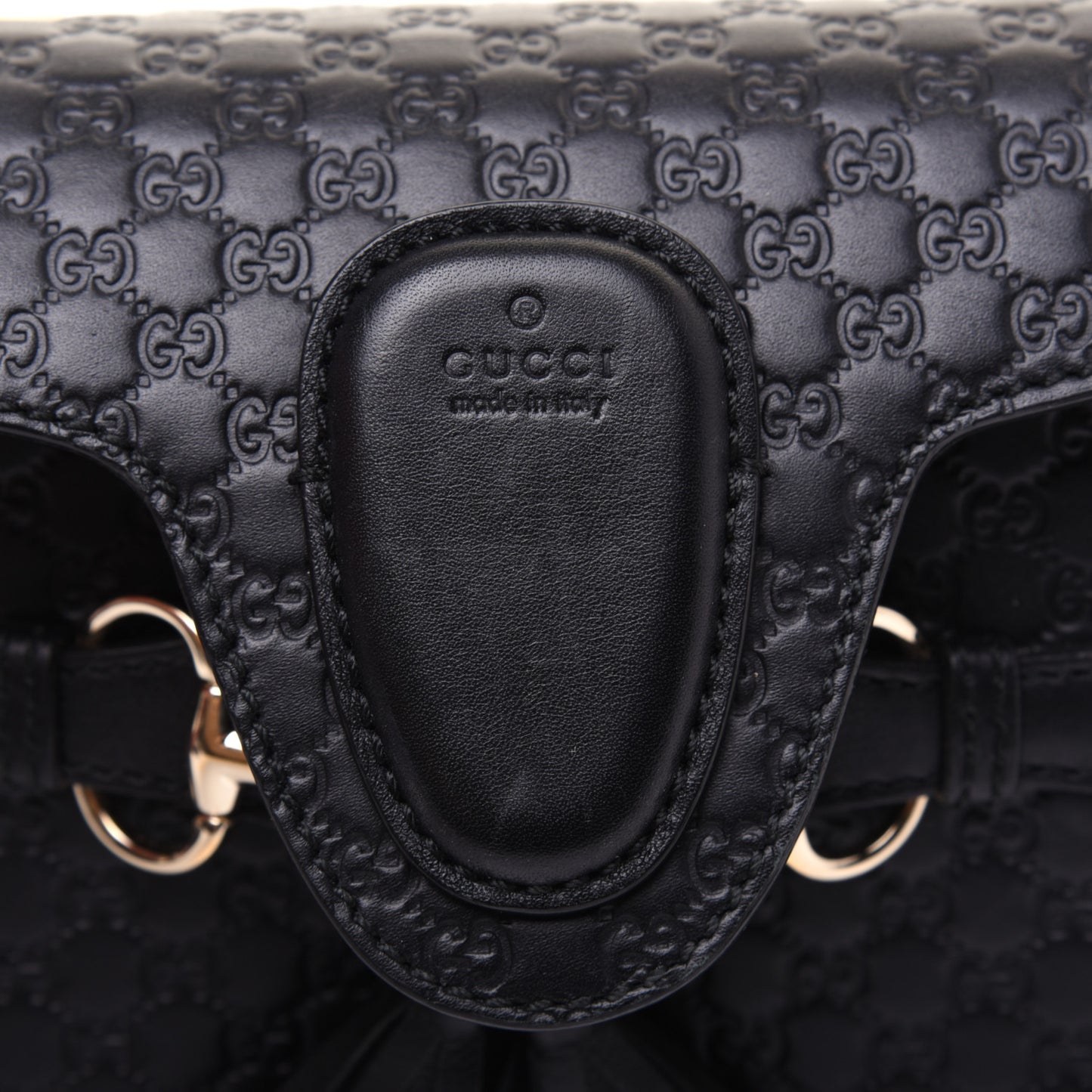 Microguccissima Mini Emily Shoulder Bag Black