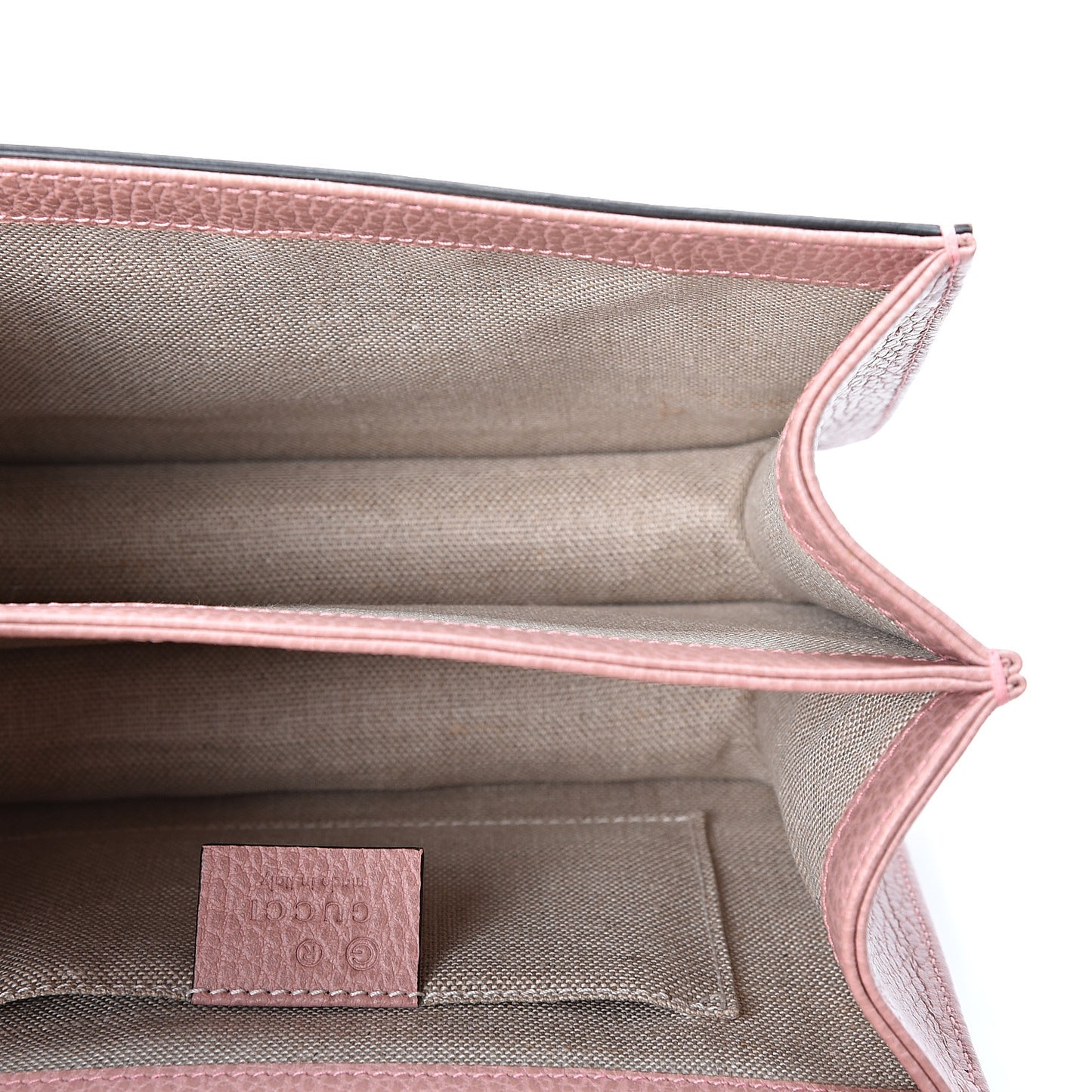 Dollar Calfskin Small Interlocking G Shoulder Bag Soft Pink