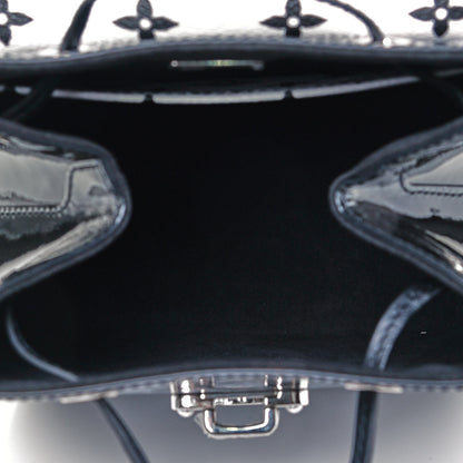 Louis Vuitton Patent Monogram Hot Springs Backpack Black White 7 of 9
