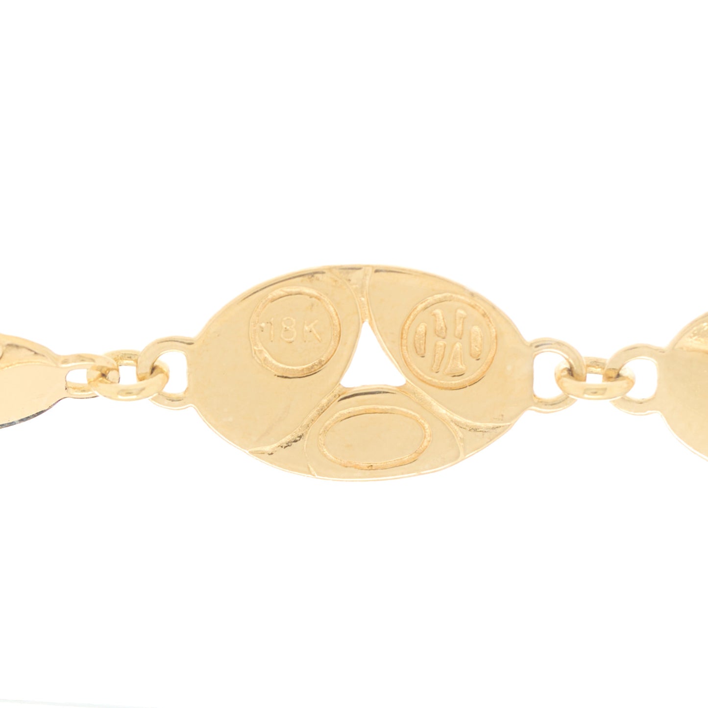18K Yellow Gold Kali Round Link Infinity Necklace