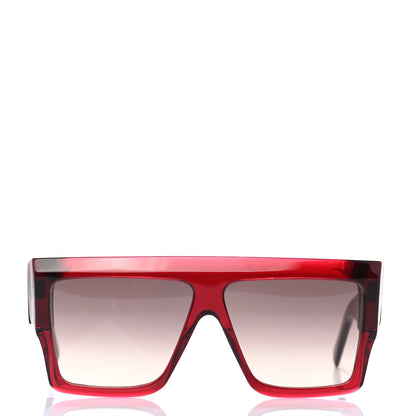 Celine Acetate Rectangular Sunglasses CL400921 Red 2 of 6