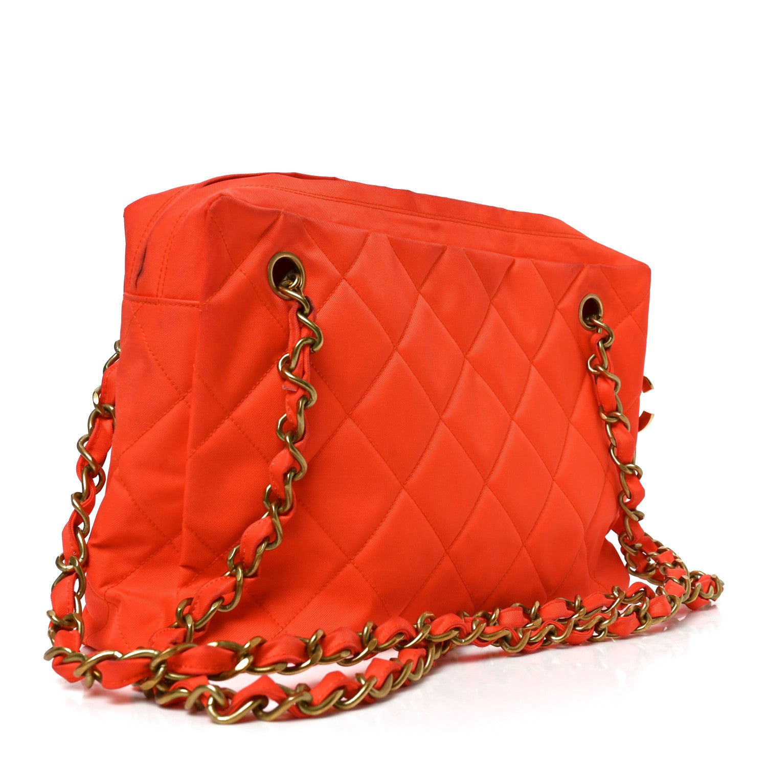 Chanel Quilted Camera Case Orange 3 of 10