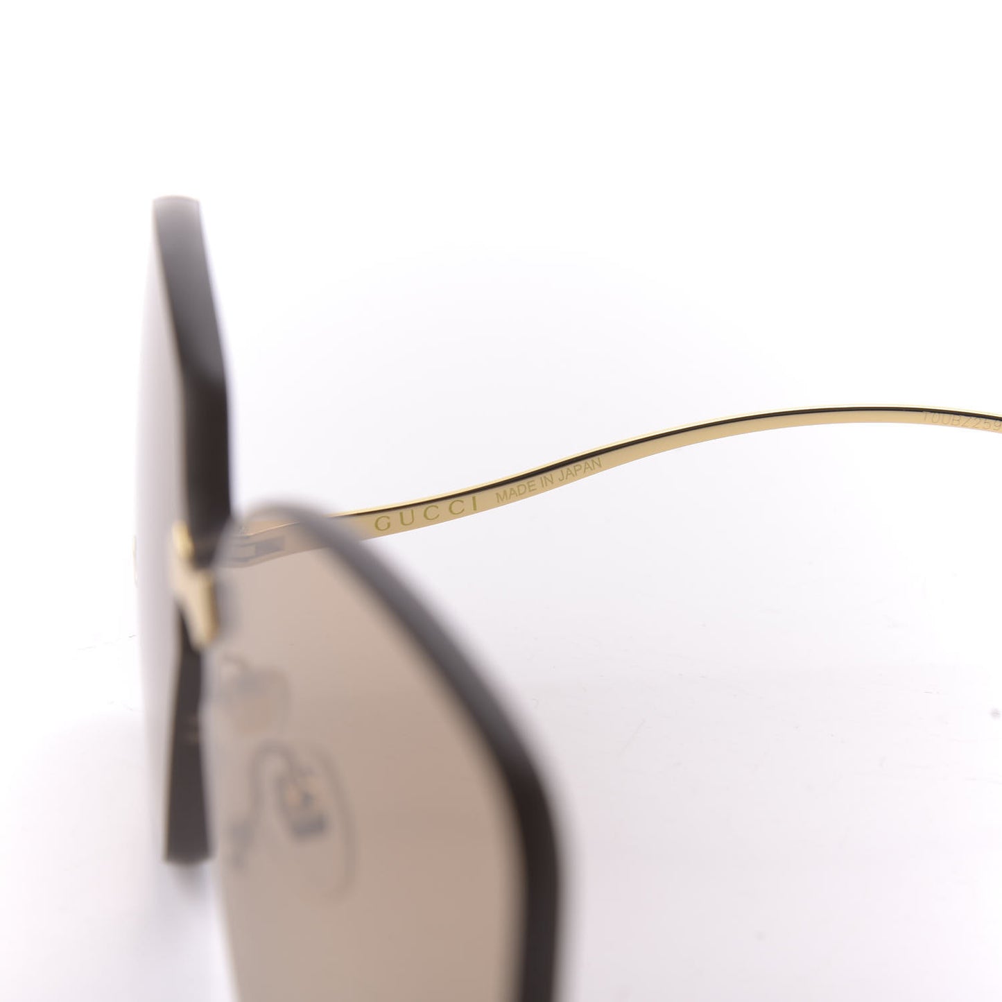 Rimless Sunglasses GG0352S Gold
