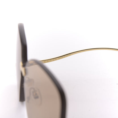 Gucci Rimless Sunglasses GG0352S Gold 5 of 10