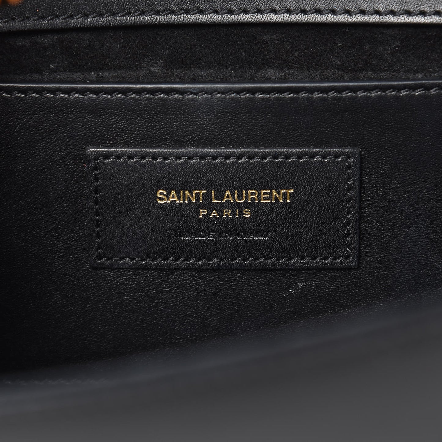 Smooth Calfskin Medium Classic Monogram Kate Tassel Satchel Black