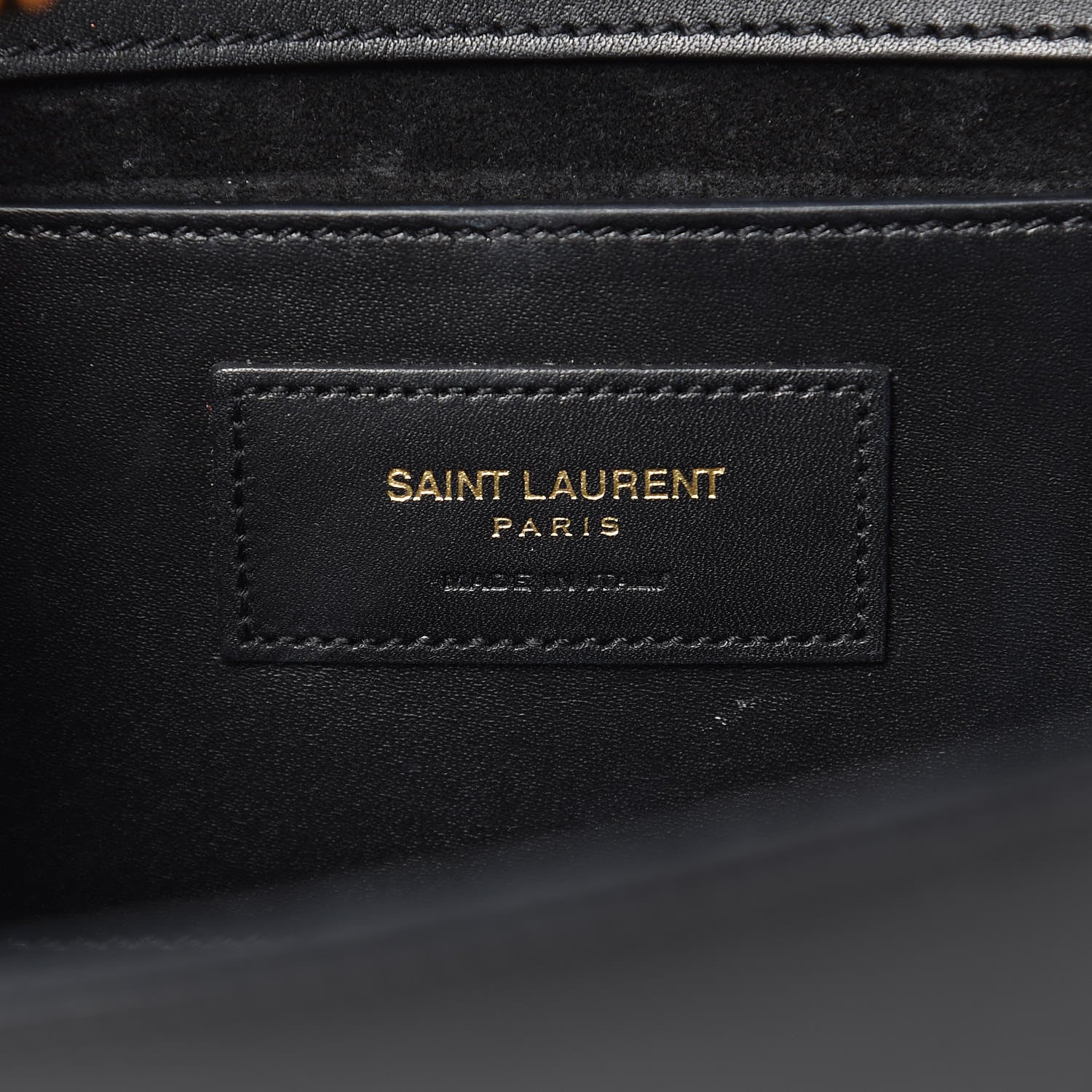 Saint Laurent Smooth Calfskin Medium Classic Monogram Kate Tassel Satchel Black 6 of 15