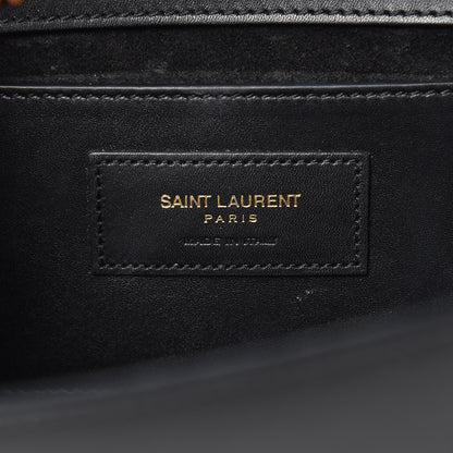 Saint Laurent Smooth Calfskin Medium Classic Monogram Kate Tassel Satchel Black 6 of 15