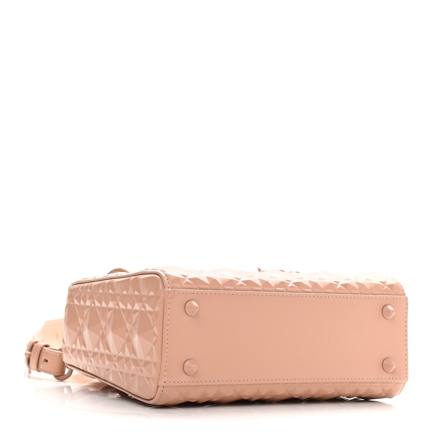 Calfskin Cannage Diamond Small My ABCDior Lady Dior Rose Des Vents