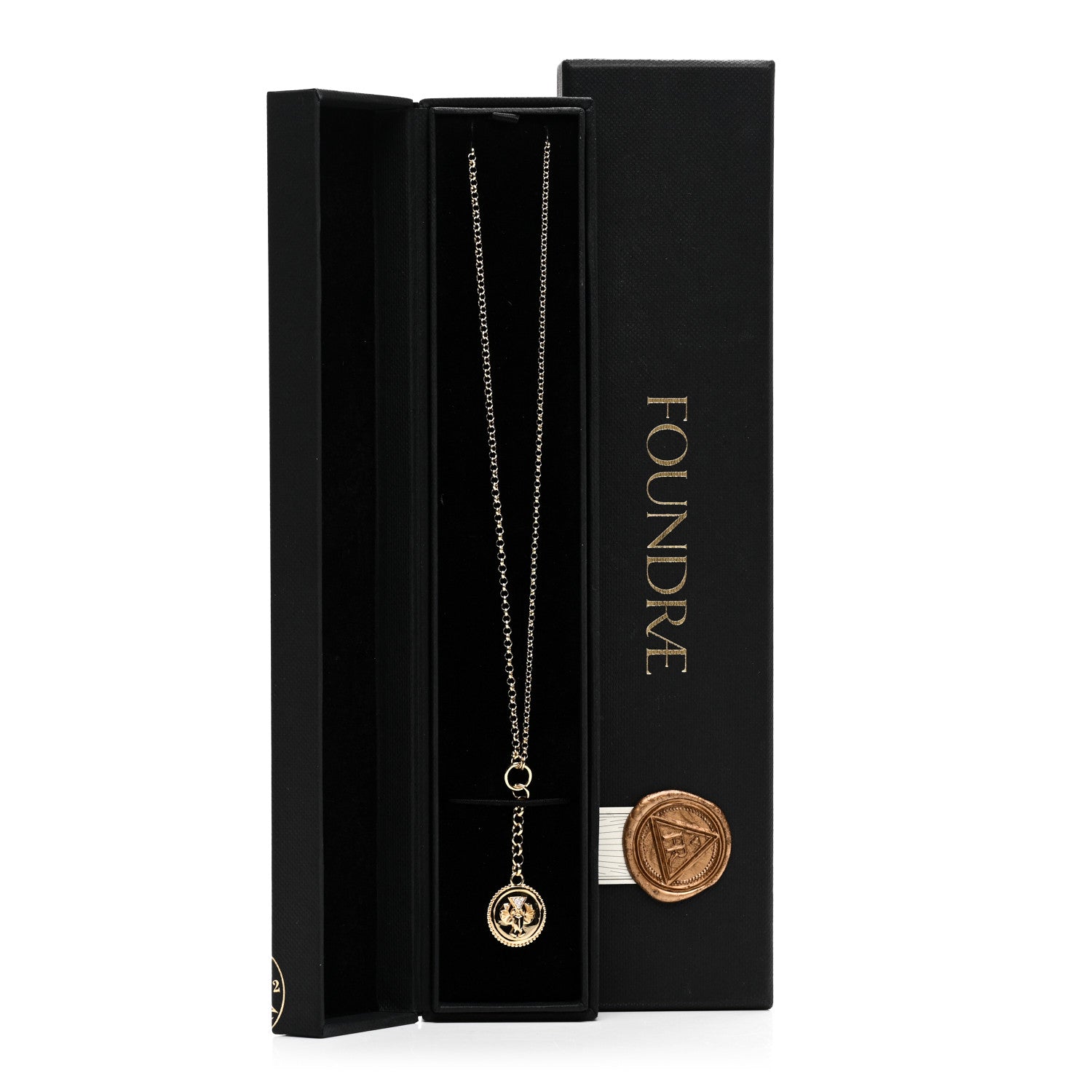 Foundrae 18K Yellow Gold Diamond Protection Baby Mixed Belcher Extension Chain Necklace 5 of 5