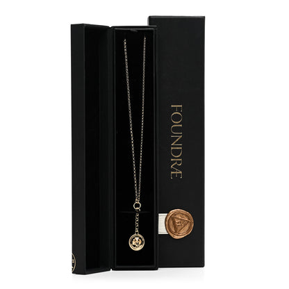 Foundrae 18K Yellow Gold Diamond Protection Baby Mixed Belcher Extension Chain Necklace 5 of 5