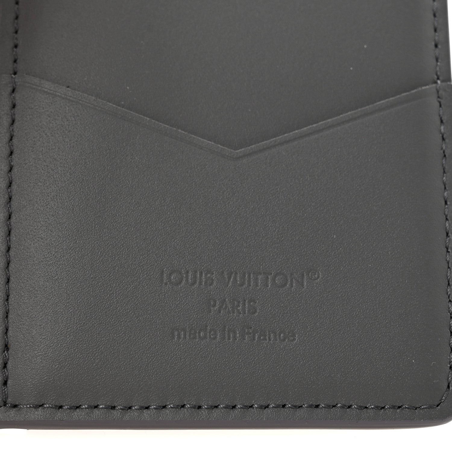 Louis Vuitton Calfskin Monogram Shadow Pocket Organizer Antarctic Grey 6 of 9