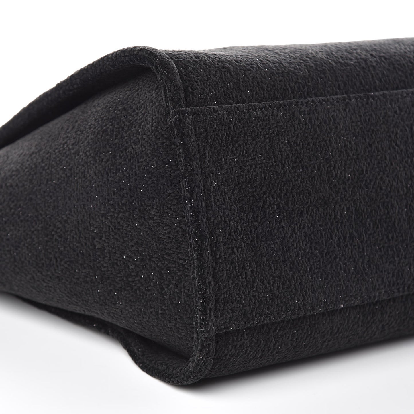 Lurex Boucle Medium Deauville Tote Black