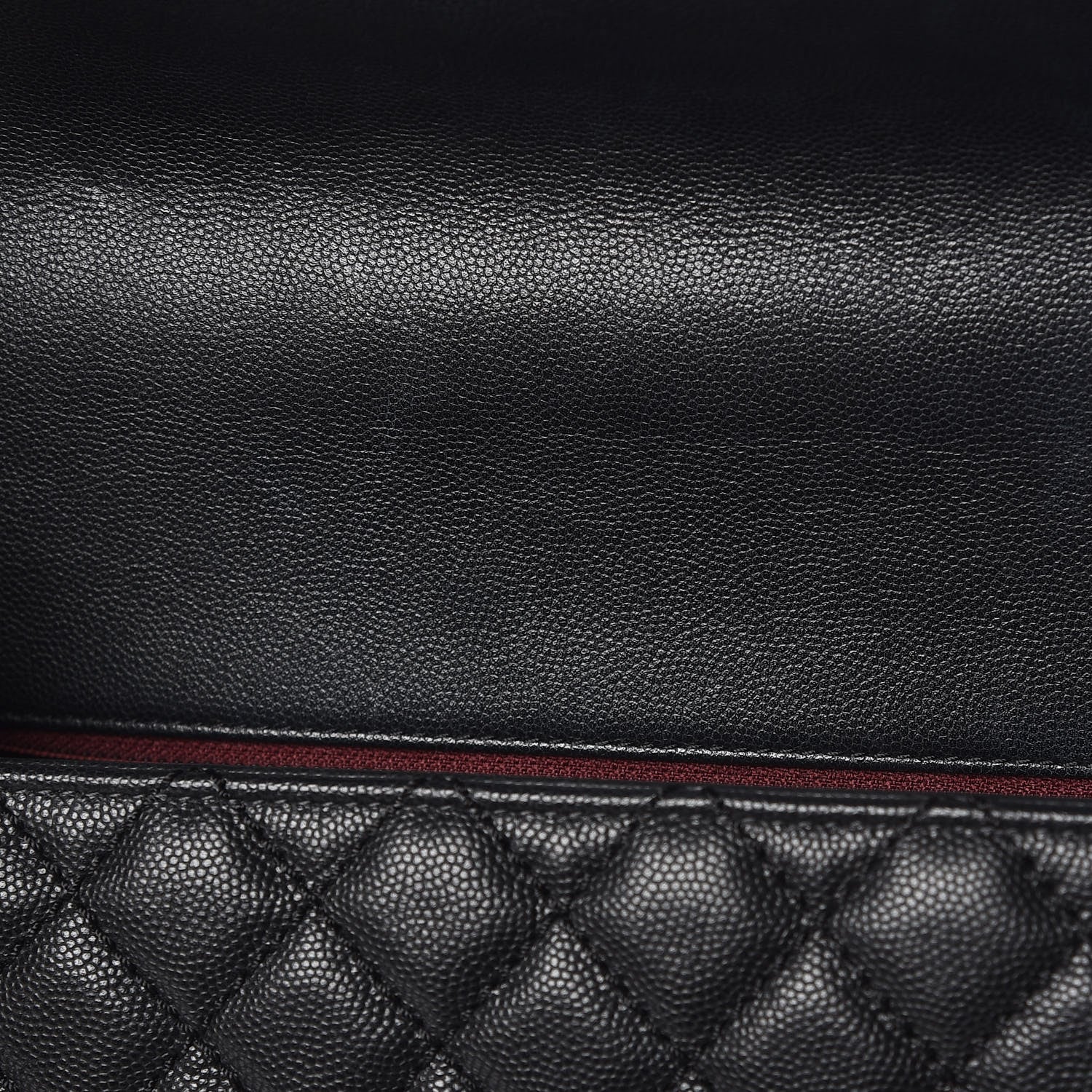 Chanel Caviar Quilted Medium Coco Handle Flap Black 12 of 13