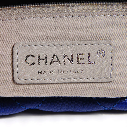 Chanel Caviar Quilted Easy Zip Tote Cobalt Blue 7 of 7
