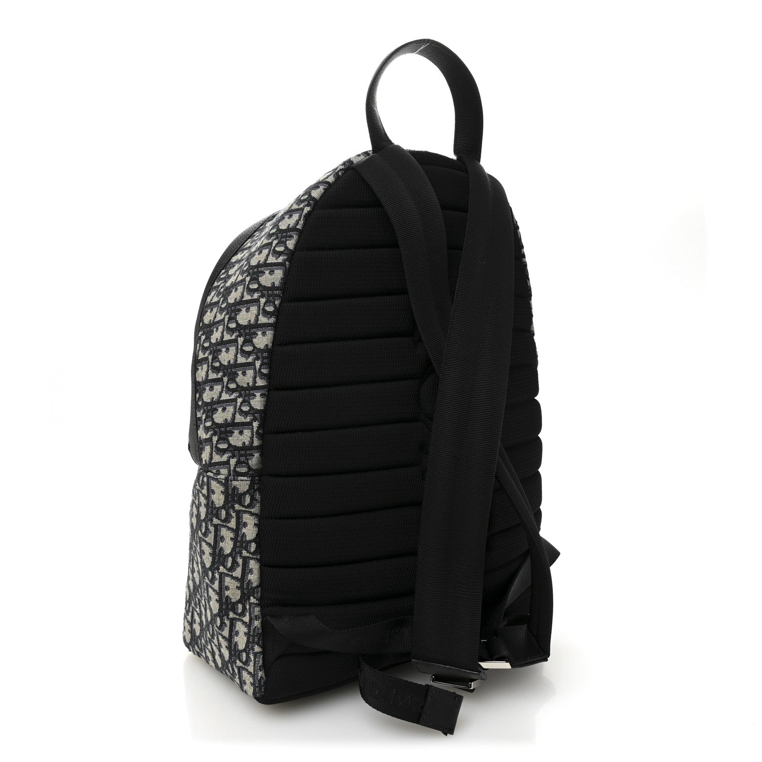 Christian Dior Oblique Calfskin Rider Backpack Beige Black 3 of 10