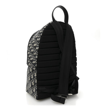 Christian Dior Oblique Calfskin Rider Backpack Beige Black 3 of 10