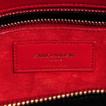Saint Laurent Calfskin Small Sac De Jour Lipstick Red 8 of 9