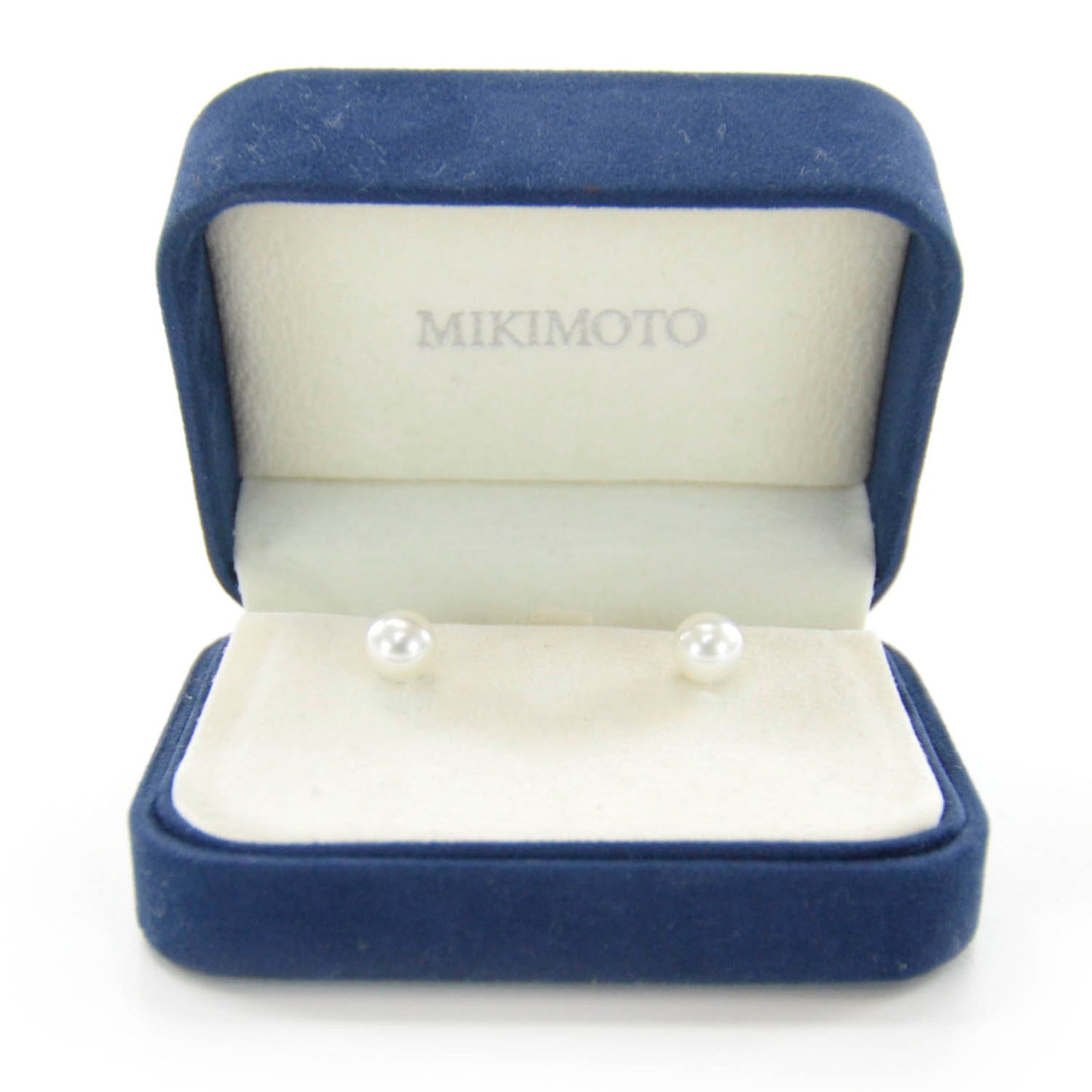 18K White Gold Akoya Pearl 7mm Stud Earrings