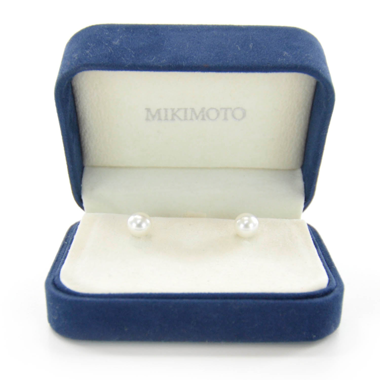 Mikimoto 18K White Gold Akoya Pearl 7mm Stud Earrings 2 of 4