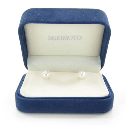 Mikimoto 18K White Gold Akoya Pearl 7mm Stud Earrings 2 of 4