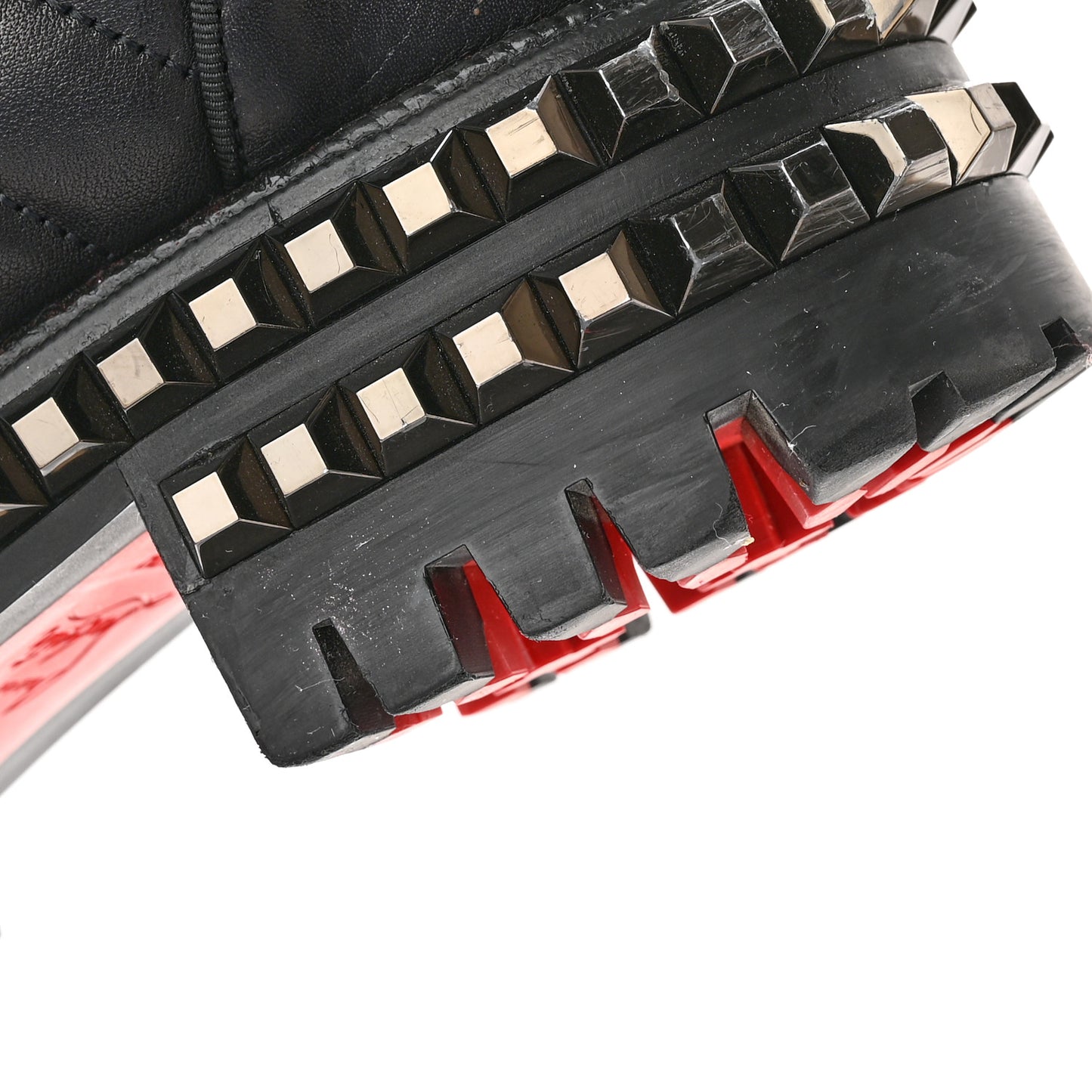 Calfskin Quilted Yetota Combat Boots 40 Black