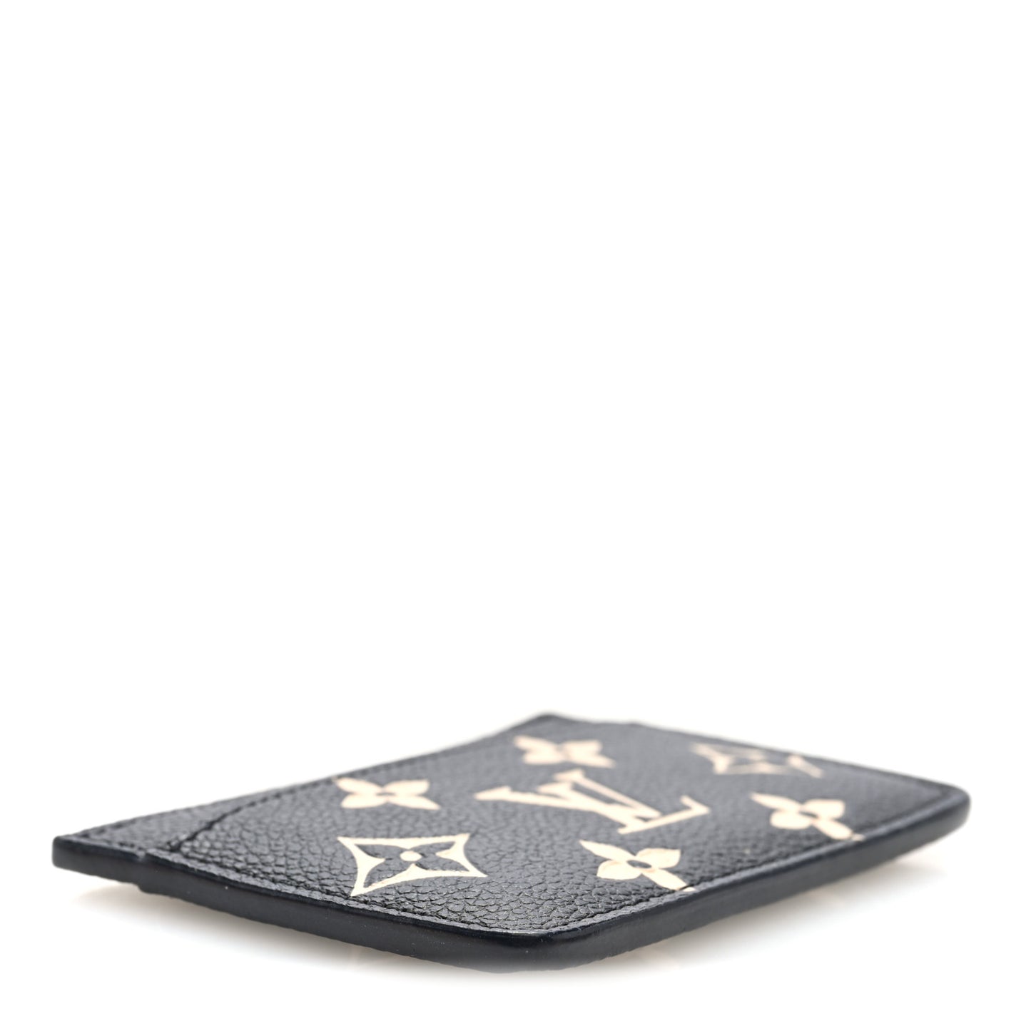 Empreinte Card Holder Black Beige