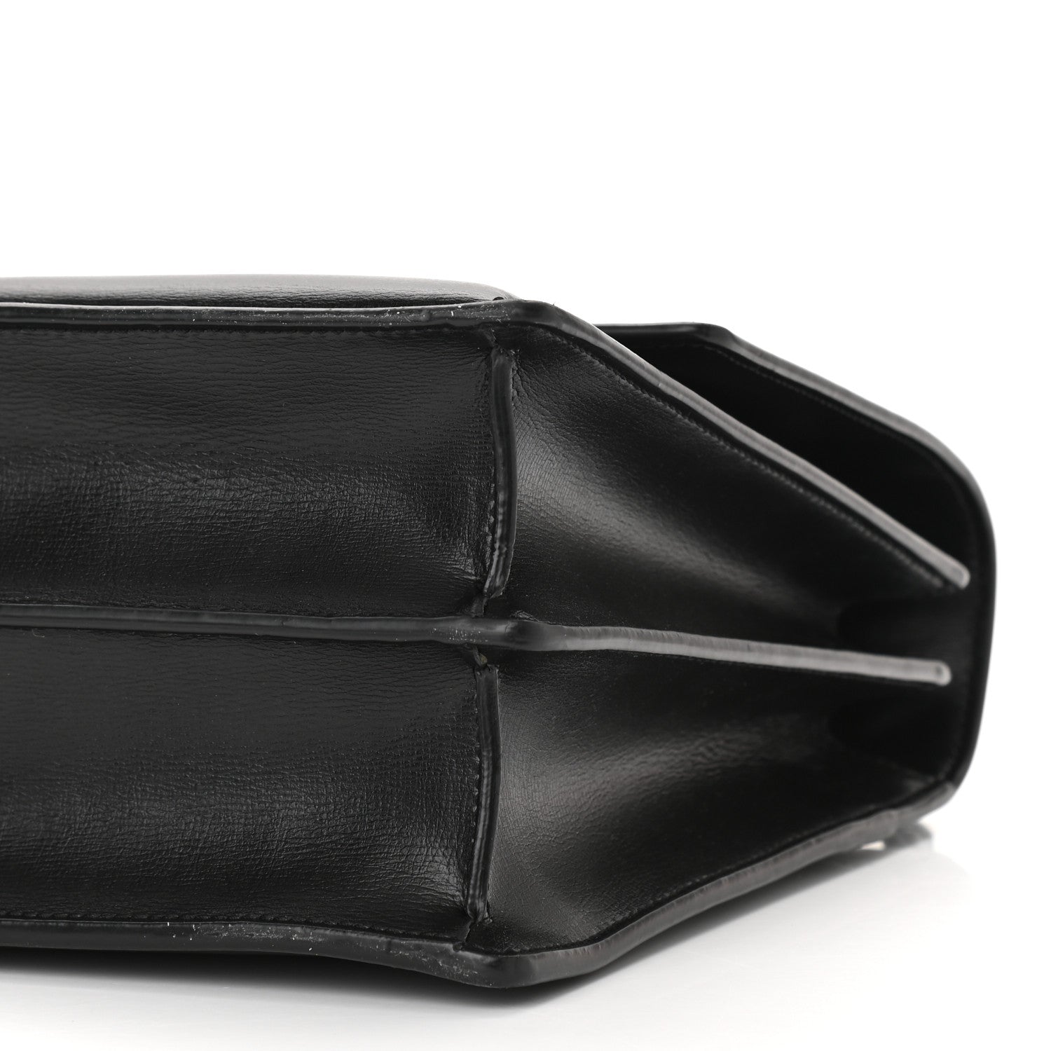 Saint Laurent Calfskin Large Monogram Monochrome Sunset Black 10 of 10