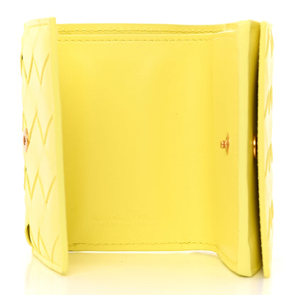 Bottega Veneta Nappa Intrecciato Tri-Fold Wallet Yellow 5 of 14