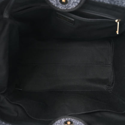 Chanel Lurex Boucle Medium Deauville Tote Black 5 of 10