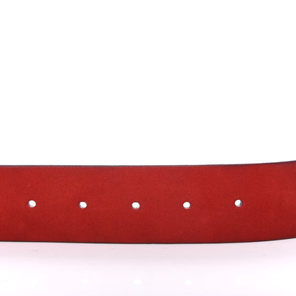 Gucci Nubuck Interlocking G Belt 90 36 Red 3 of 7