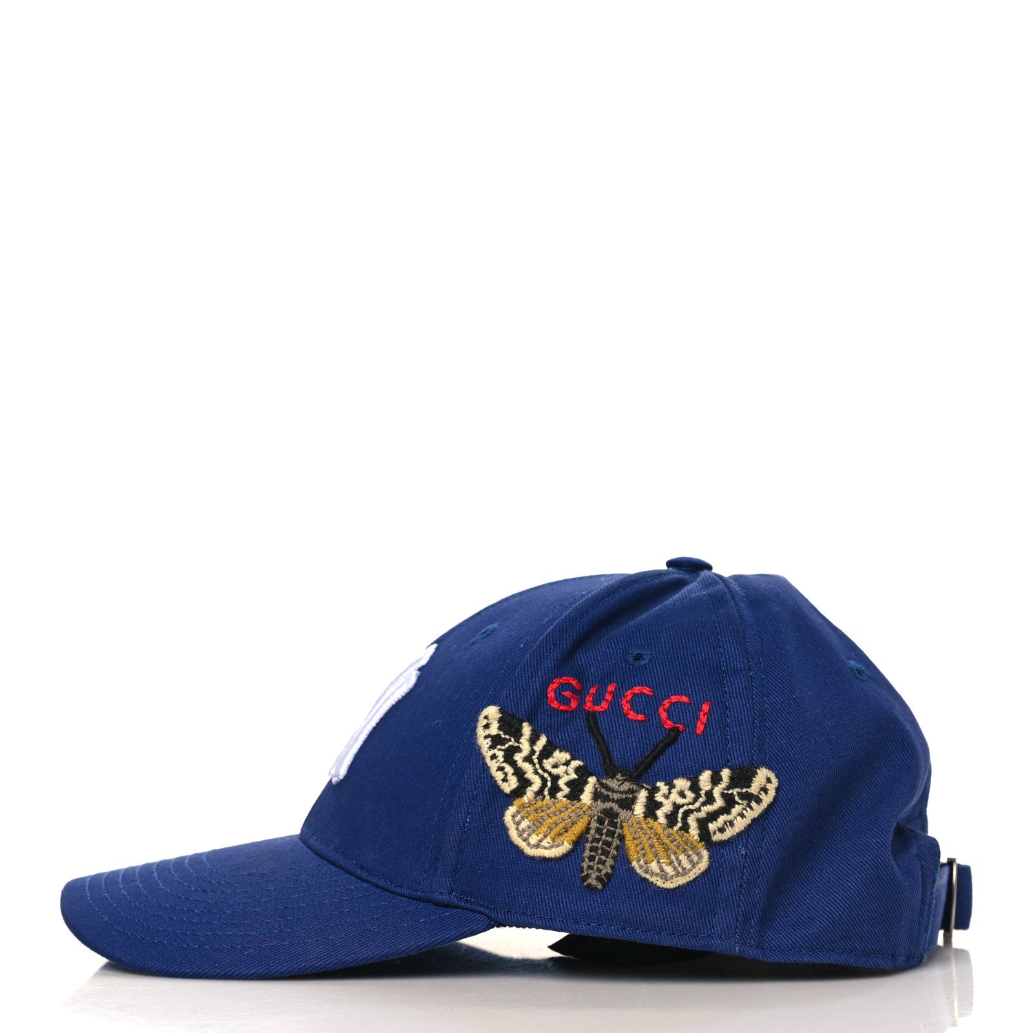 Gucci X MLB Cotton NY Yankees Baseball Hat 57-61 Blue 3 of 8