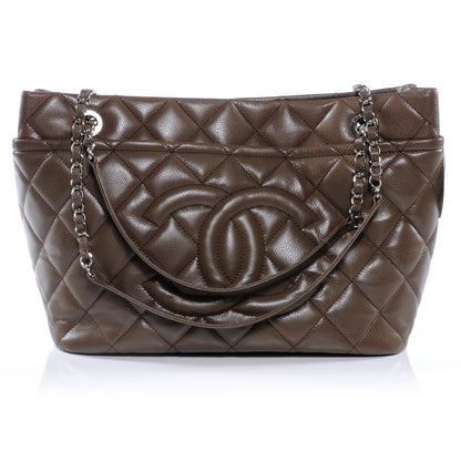 Chanel Caviar CC Timeless Soft Tote Taupe Fonce 1 of 9