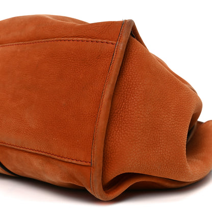 Gucci Nubuck Medium Soft Stirrup Shoulder Bag Orange 9 of 9