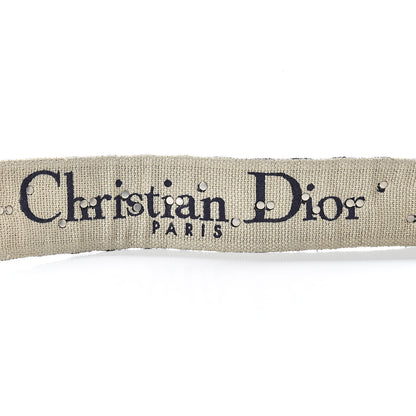 Christian Dior Oblique Studded Shoulder Strap Blue 3 of 5