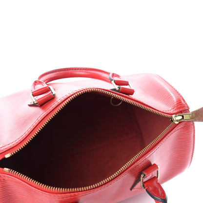 Louis Vuitton Epi Speedy 25 Castillan Red 5 of 18