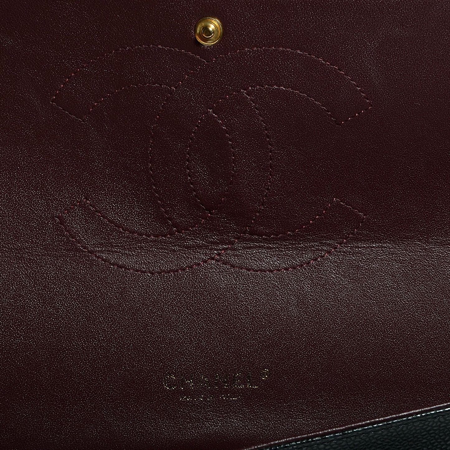 Caviar Quilted Maxi Double Flap Black