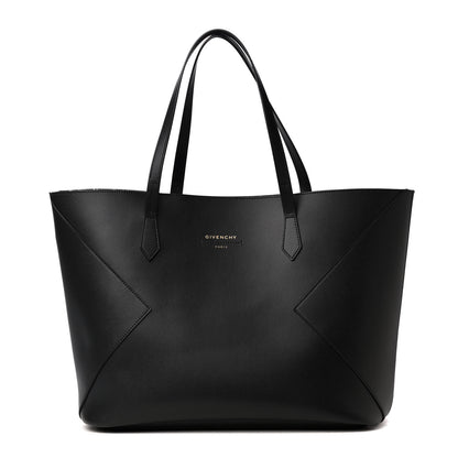 Givenchy Smooth Calfskin Wing Shopper Tote Black White 2 of 5