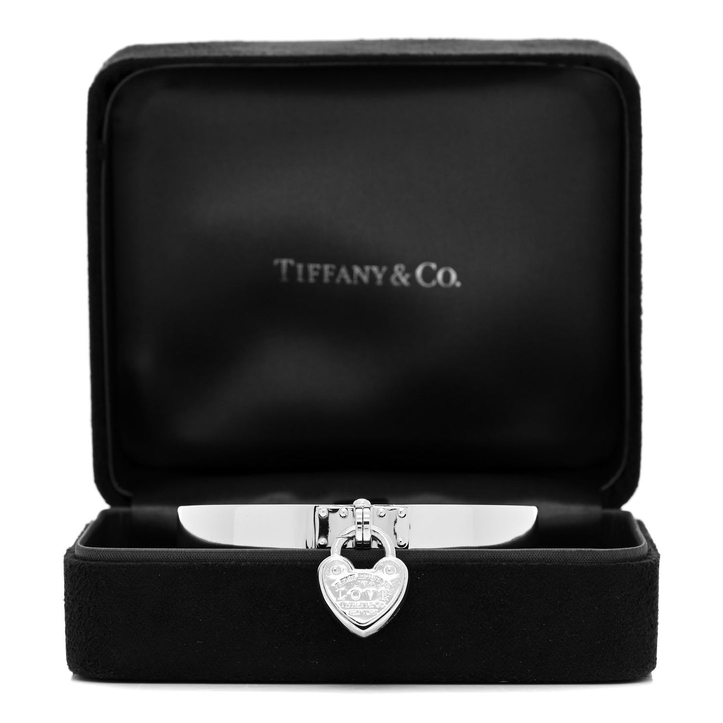 Sterling Silver Return to Tiffany Love Lock Hinged Bracelet