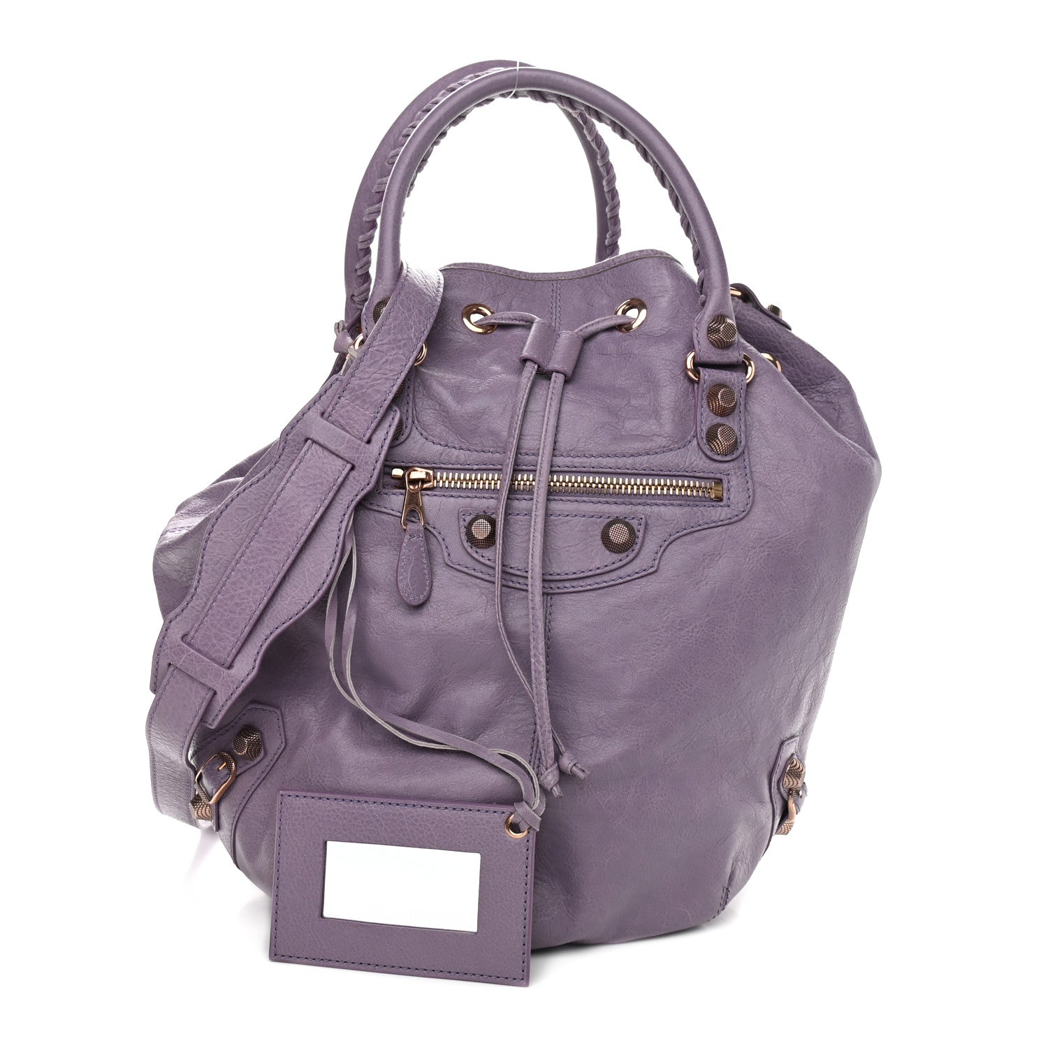 Balenciaga Agneau Giant 12 Rose Gold Hardware Pompon Glycine 1 of 10