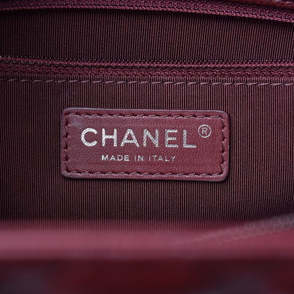 Chanel Caviar Quilted City Shopping Tote Dark Red 6 of 13