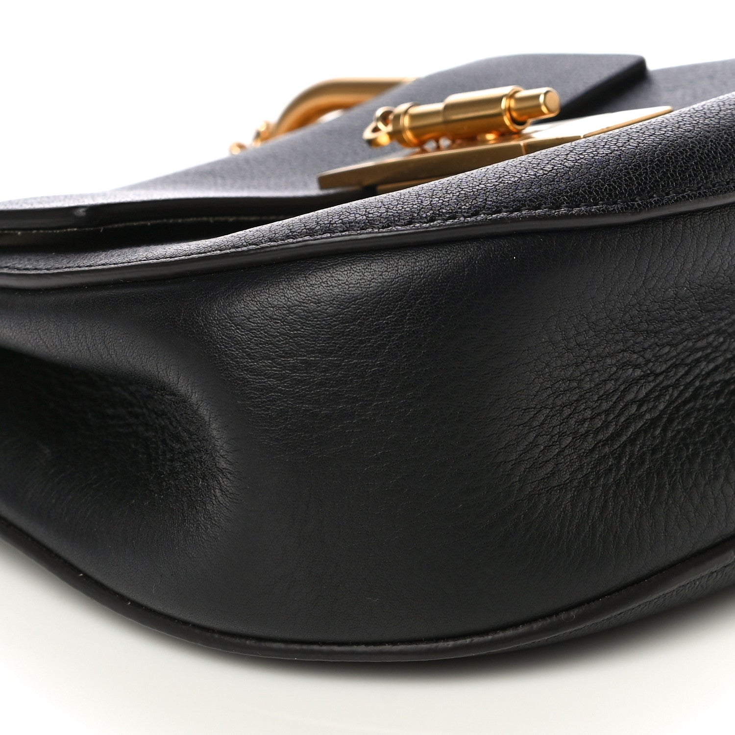 Chloe Grained Lambskin Mini Drew Shoulder Bag Black 9 of 13