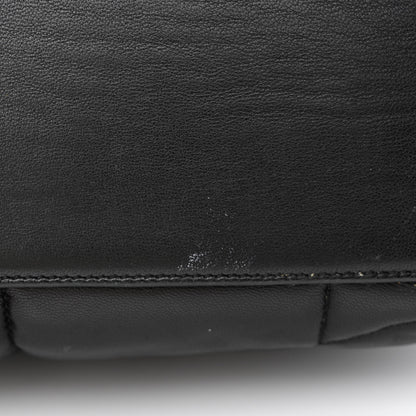 Saint Laurent Lambskin Quilted Monogram Monochrome Medium Loulou Puffer Chain Satchel Black 11 of 11