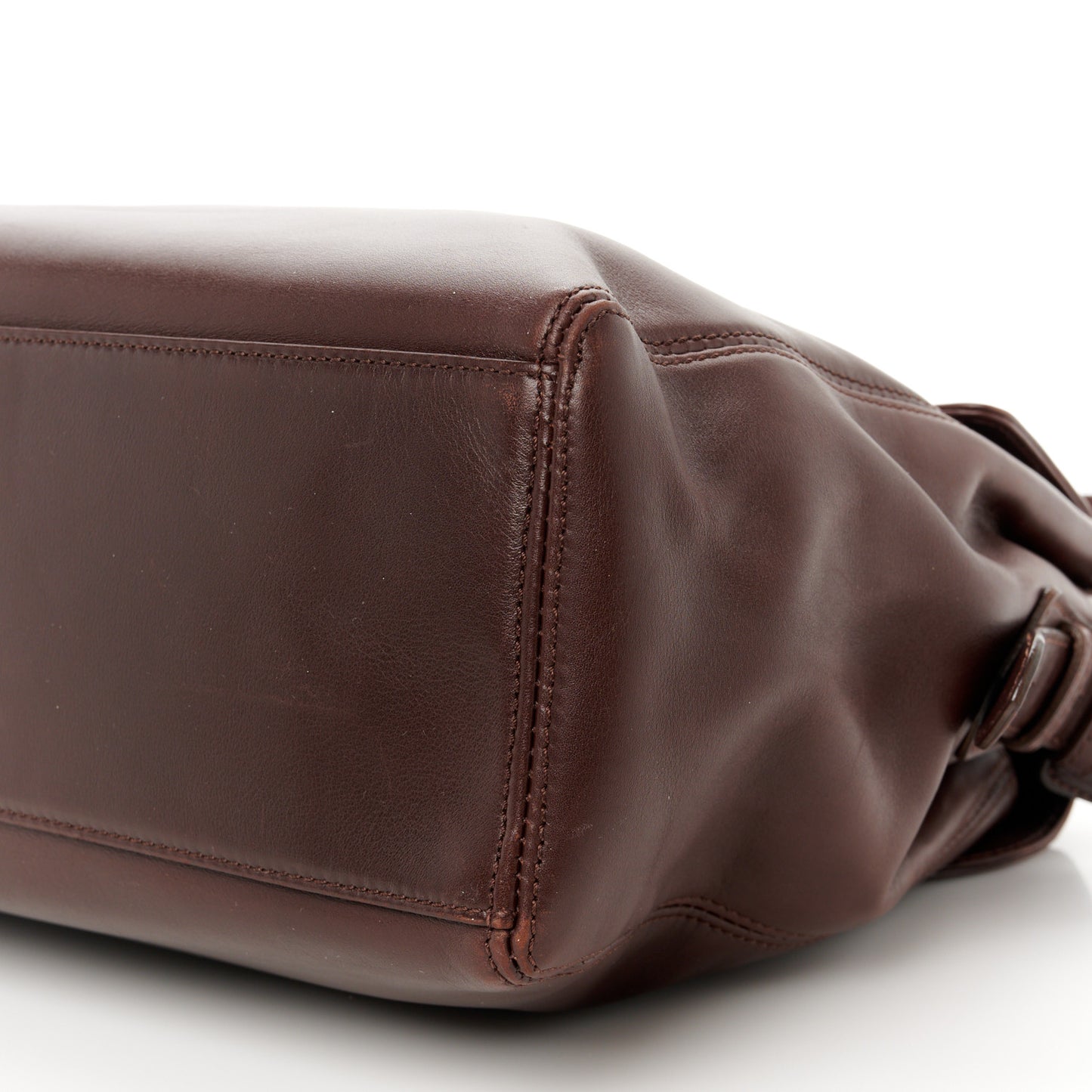 Lambskin Logo Messenger Flap Brown