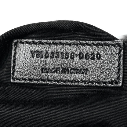 Saint Laurent Crinkled Calfskin Matelasse Monogram Medium Niki Chain Satchel Black 7 of 9