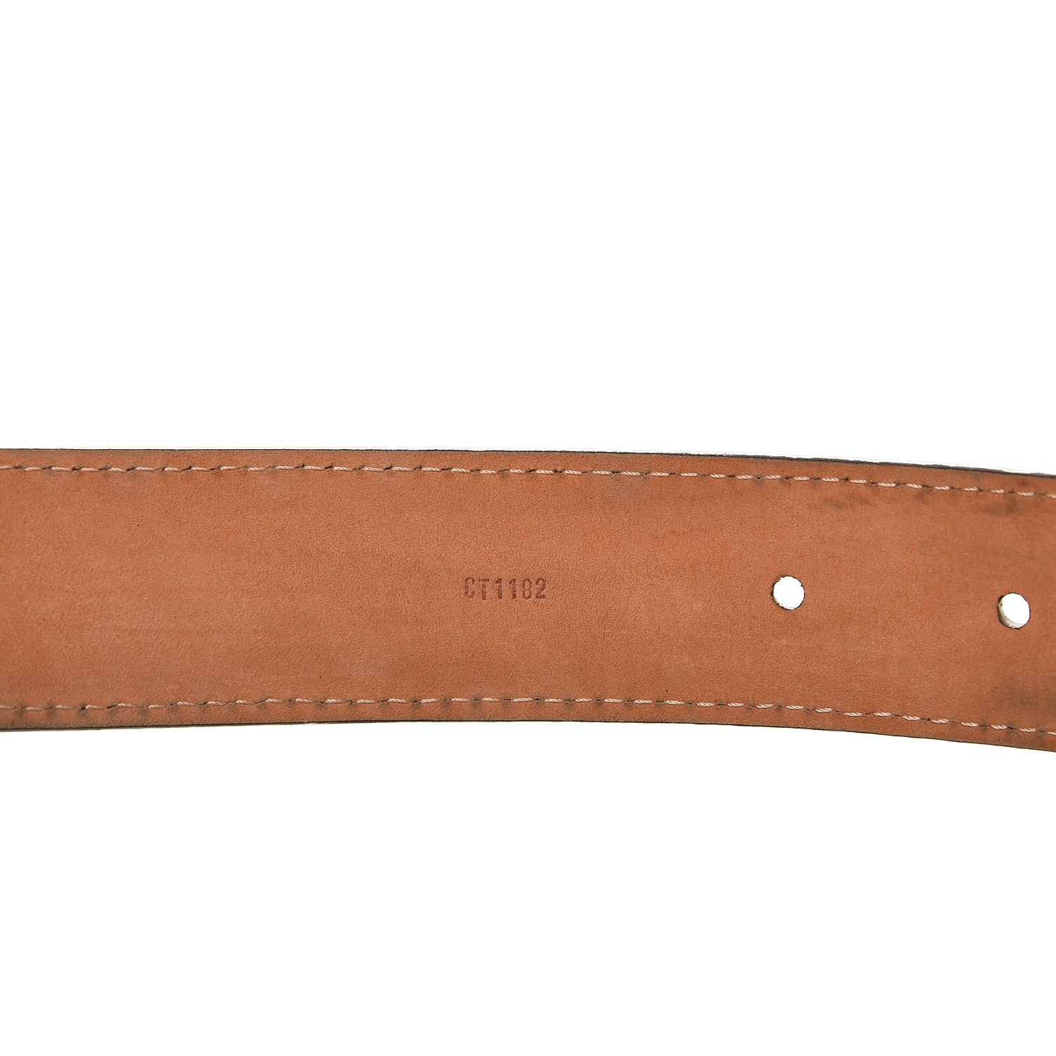 Louis Vuitton Damier Ebene Tresor Belt 80 32 6 of 8