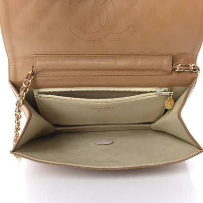 Chanel Lambskin Quilted Medium Single Flap Beige 5 of 16