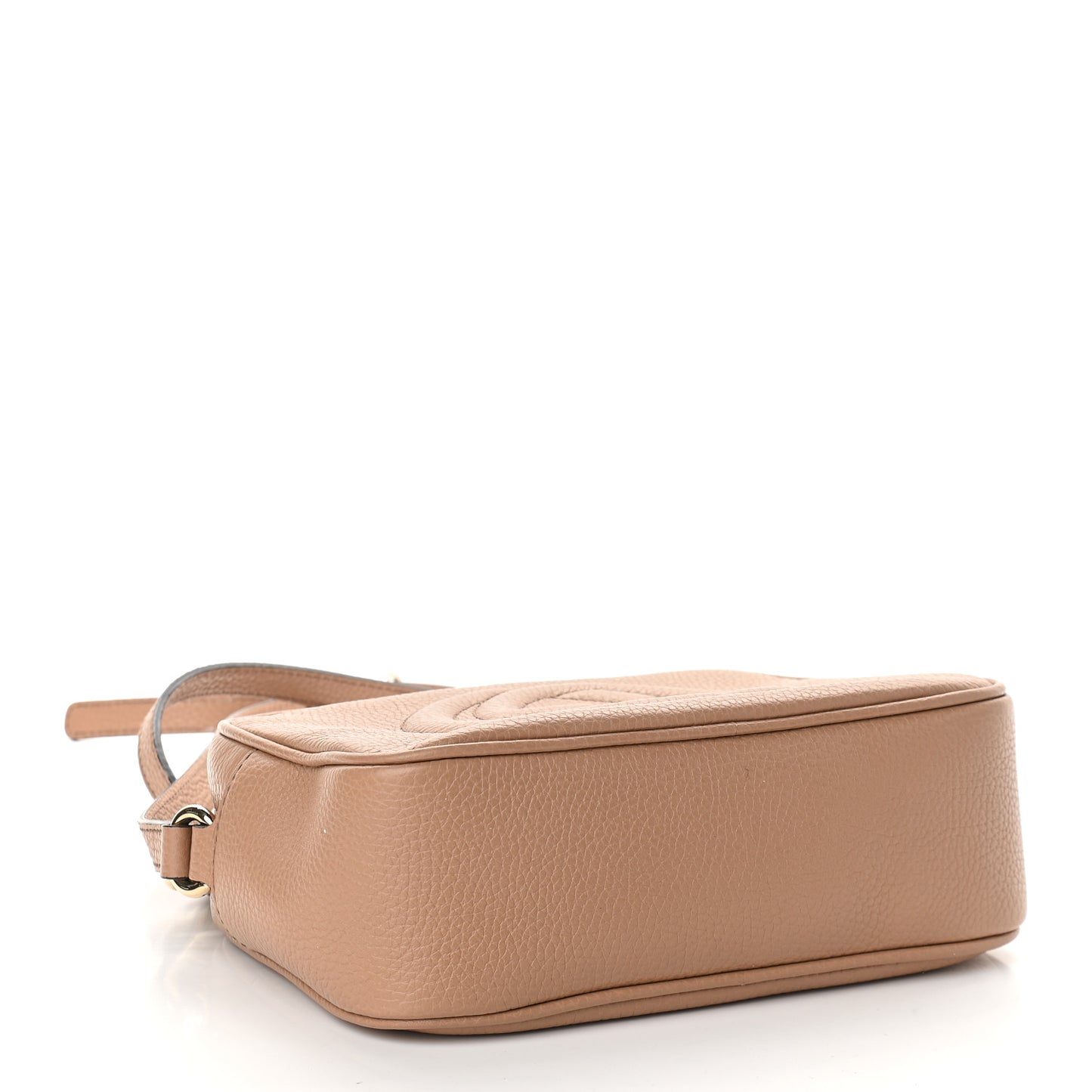 Pebbled Calfskin Small Soho Disco Bag Camelia